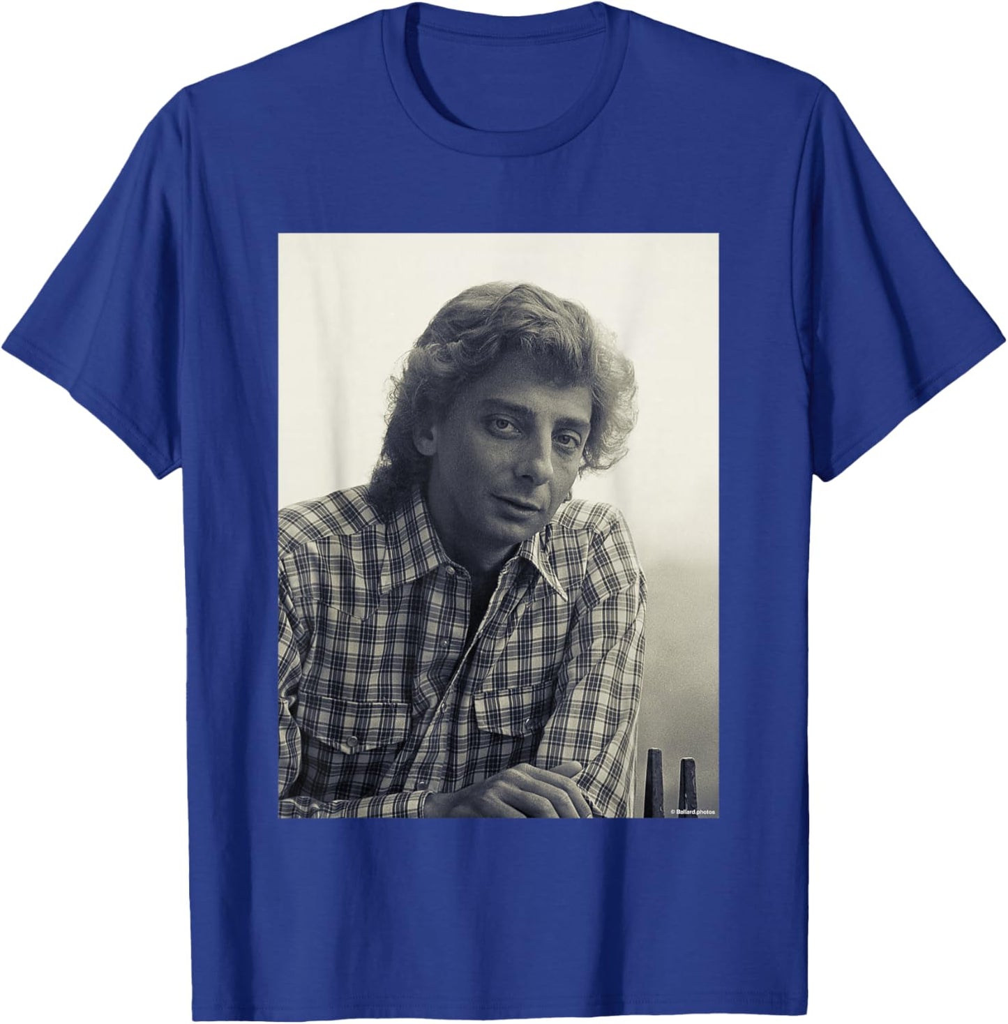 Barry Manilow Mandy Singer by Allan Ballard T-Shirt - T-Shirt | Royal