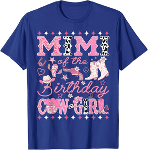 Mimi of The Birthday Cow-Girl Pink Rodeo Western Disco T-Shirt - T-Shirt | Royal