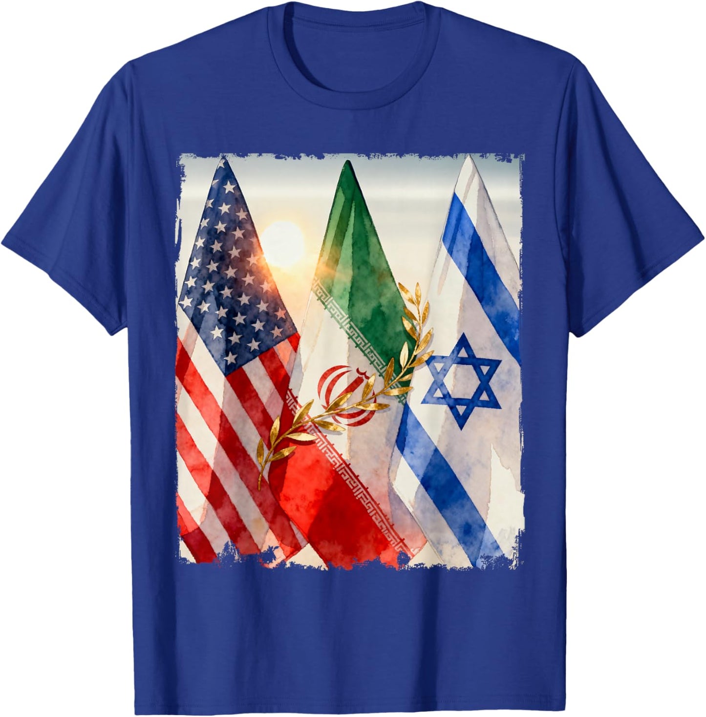 Epic Fury, Roaring Lion, Freedom – America Israel Iran Peace T-Shirt - T-Shirt | Royal
