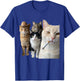 Smoking Cat Squad Funny Cat Art for Cat Lovers T-Shirt - T-Shirt | Royal