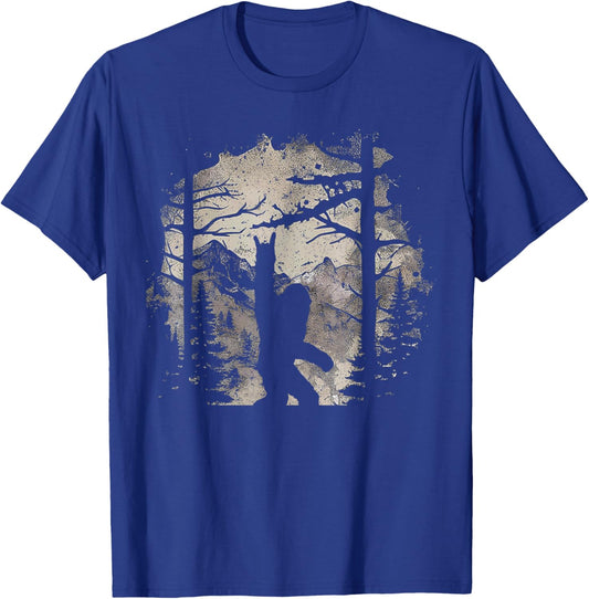 Bigfoot Sasquatch Shirt Men Women Kids T-Shirt - T-Shirt | Royal