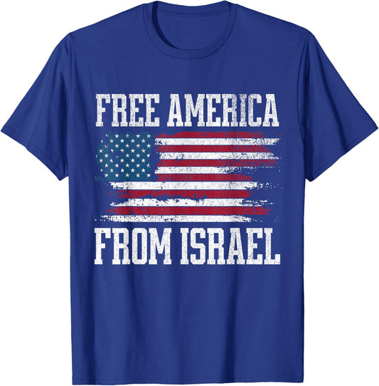 Free America from Israel T-Shirt - T-Shirt | Royal