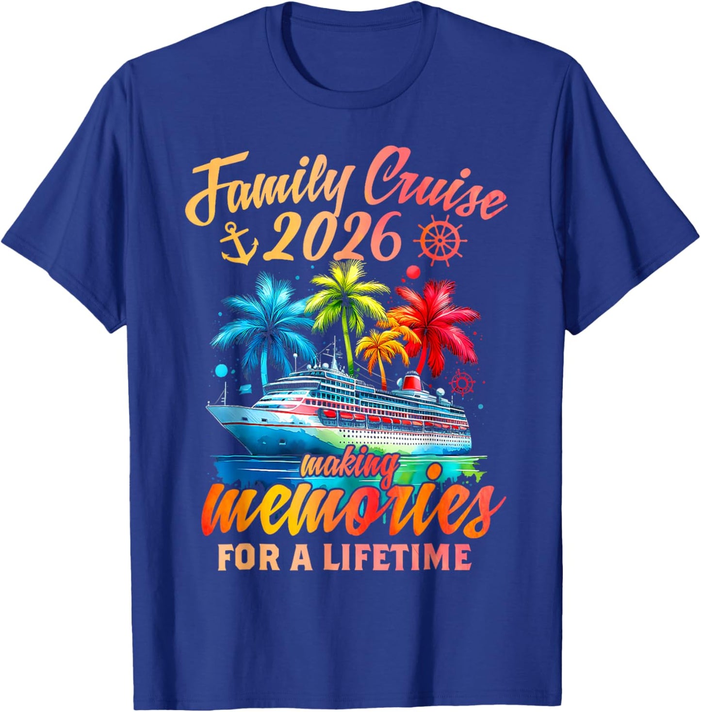 Family Cruise 2026 Family Matching Cruise Vacation Party T-Shirt - T-Shirt | Royal