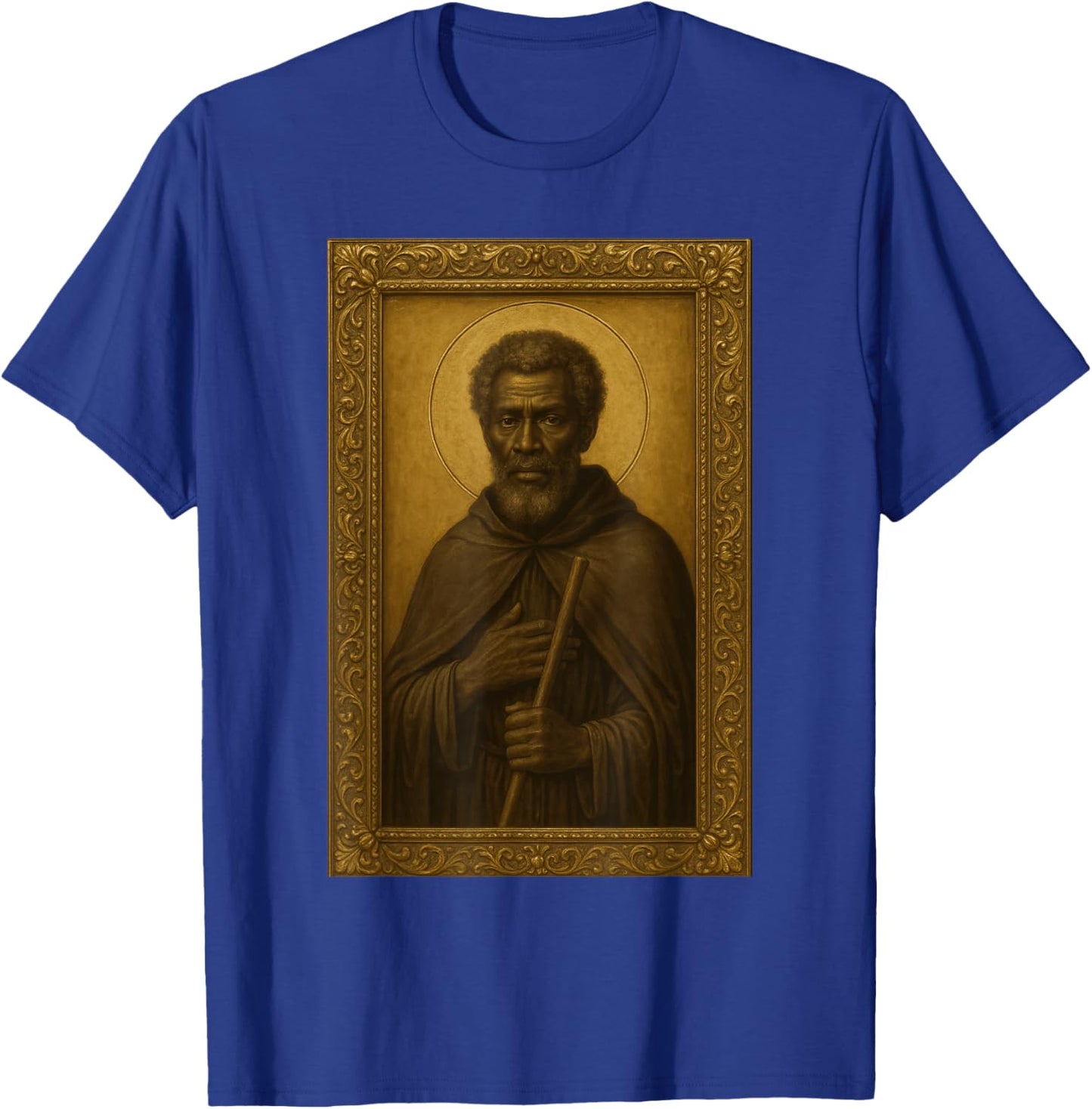 Orthodox Icon of St. Moses The Black T-Shirt - T-Shirt | Royal
