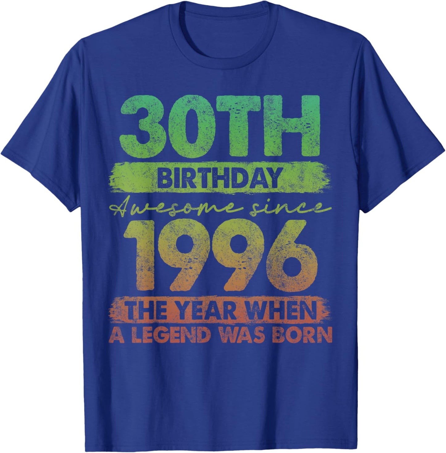 30 Year Old Gifts Vintage 1996 Limited Edition 30th Birthday T-Shirt - T-Shirt | Royal