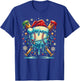 Baseball Drip Boys Youth Santa Christmas Baseball T-Shirt - T-Shirt | Royal