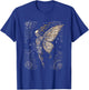 Skeleton Fairy Moth Occult Symbols Dark Gothic Art T-Shirt - T-Shirt | Royal