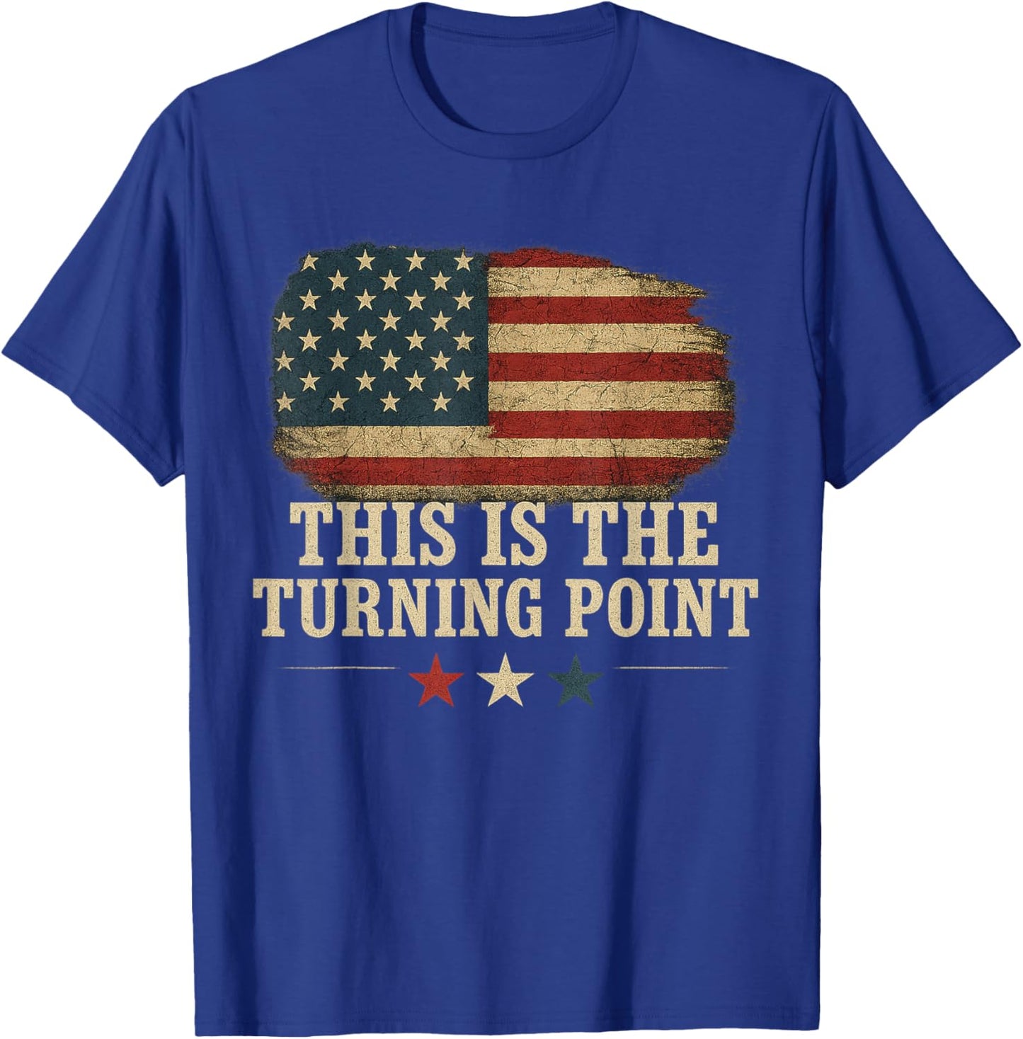 This is The Turning Point American Flag T-Shirt - T-Shirt | Royal
