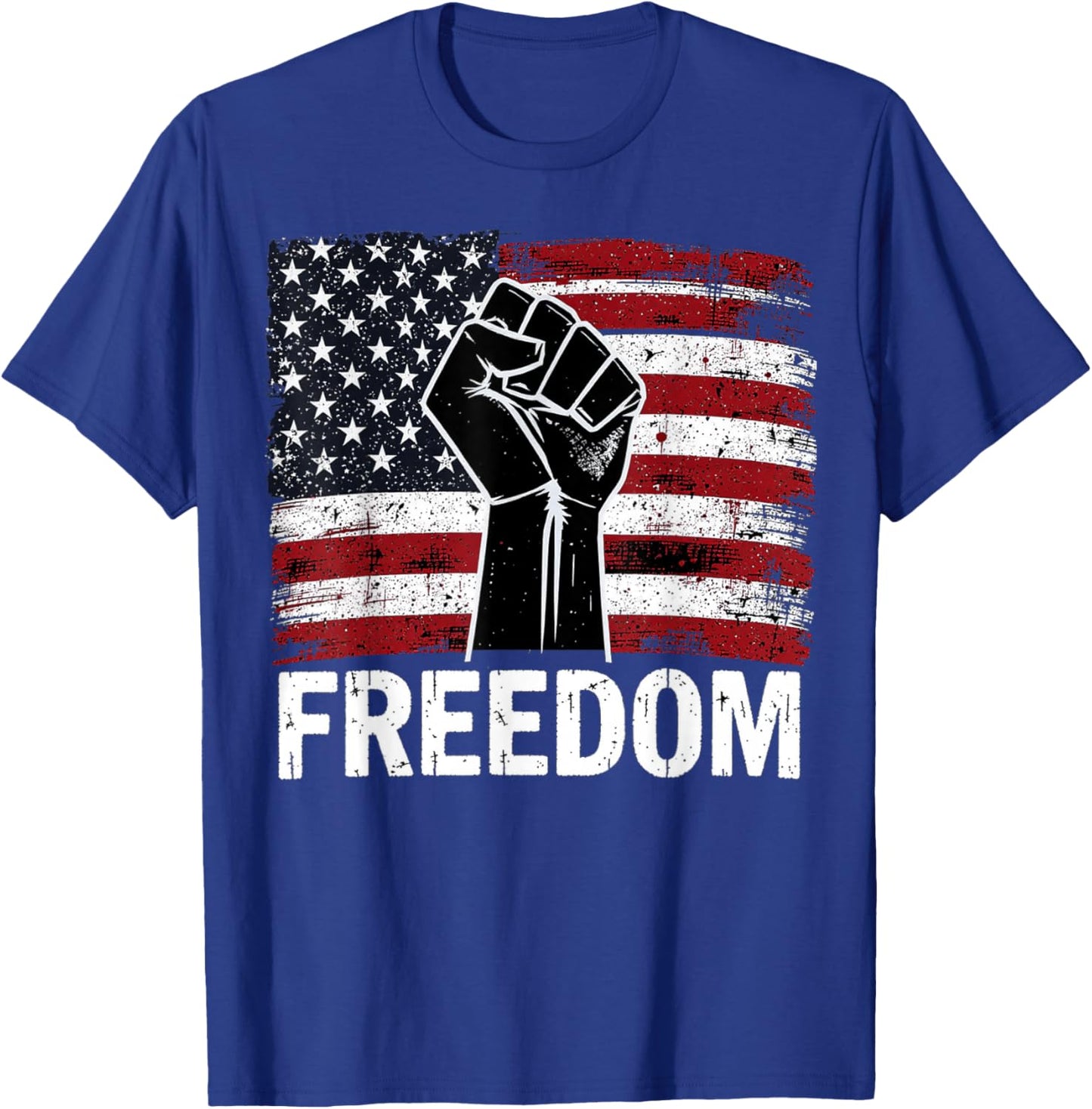 USA Freedom Shirt, Resist Patriotic Protest T-Shirt - T-Shirt | Royal