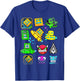 Video Game Geometry Video Gamer Lover Dash T-Shirt - T-Shirt | Royal