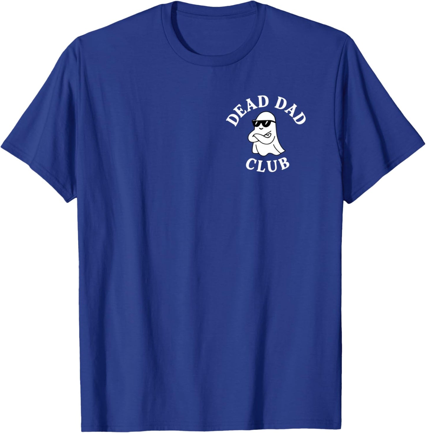 (2 SIDED) Halloween Ghost Tell My Dad What's He Gonna Do? T-Shirt - T-Shirt | Royal