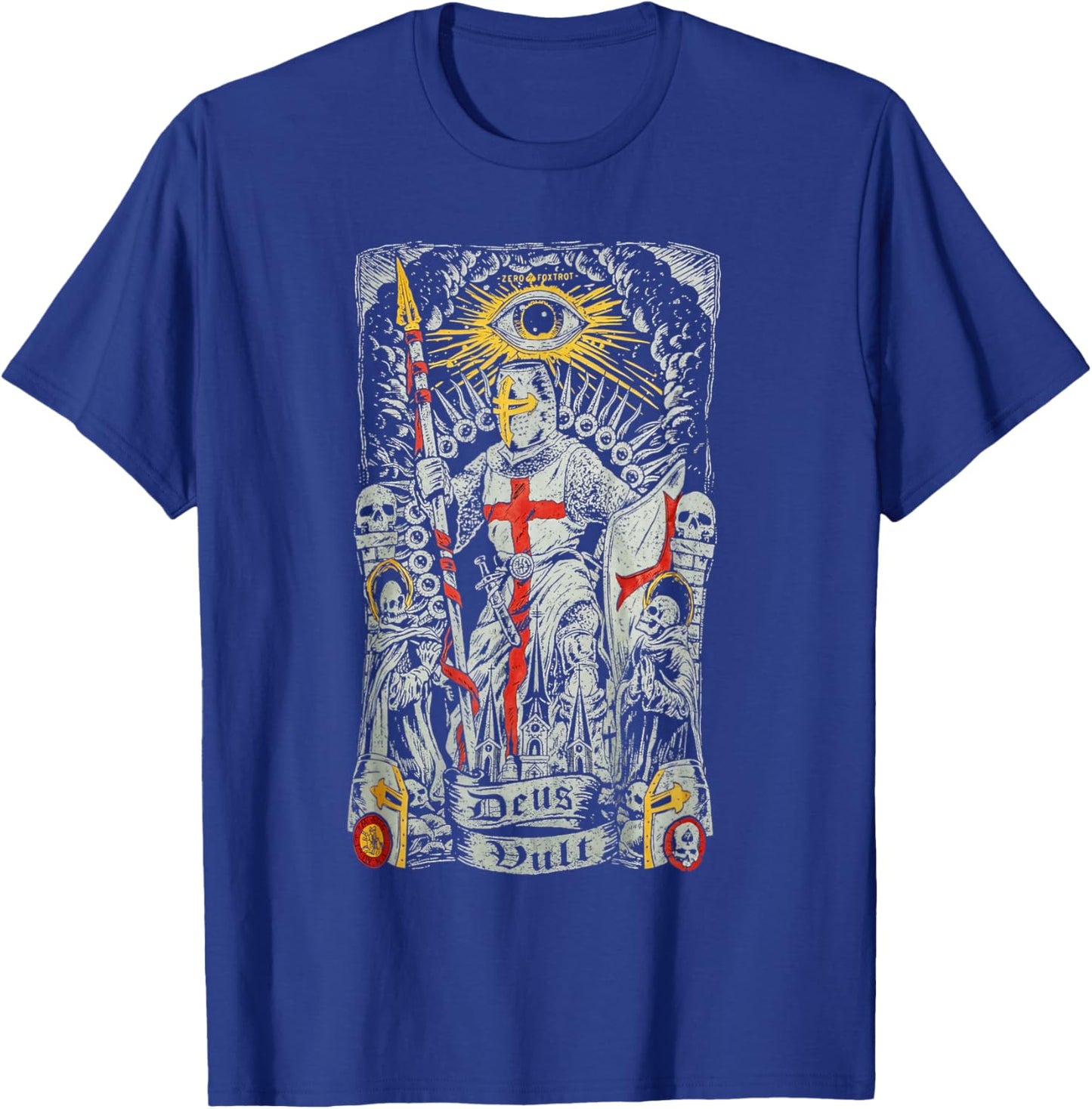 Deus Vult Knights Templar Crusades T-Shirt - T-Shirt | Royal