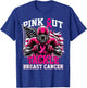 Pink Out Tackle Football Breast Cancer Awareness Men Boys T-Shirt - T-Shirt | Royal