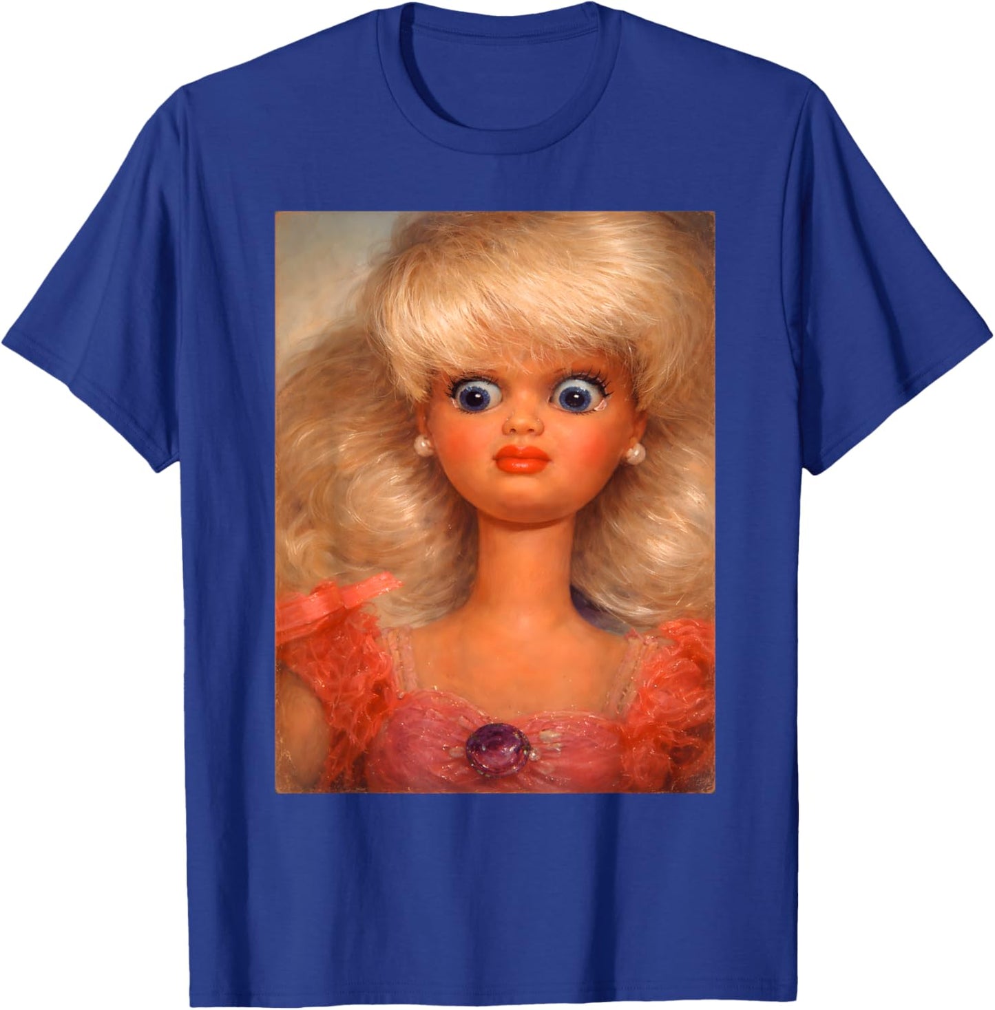 Distressed Doll Face Meme T-Shirt - T-Shirt | Royal