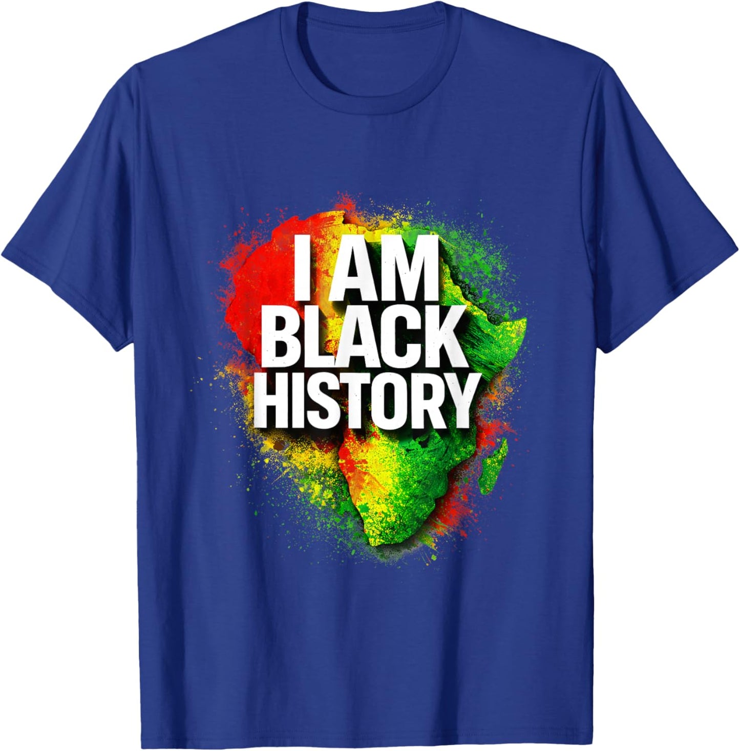 I Am Black History Pride Celebration T-Shirt - T-Shirt | Royal
