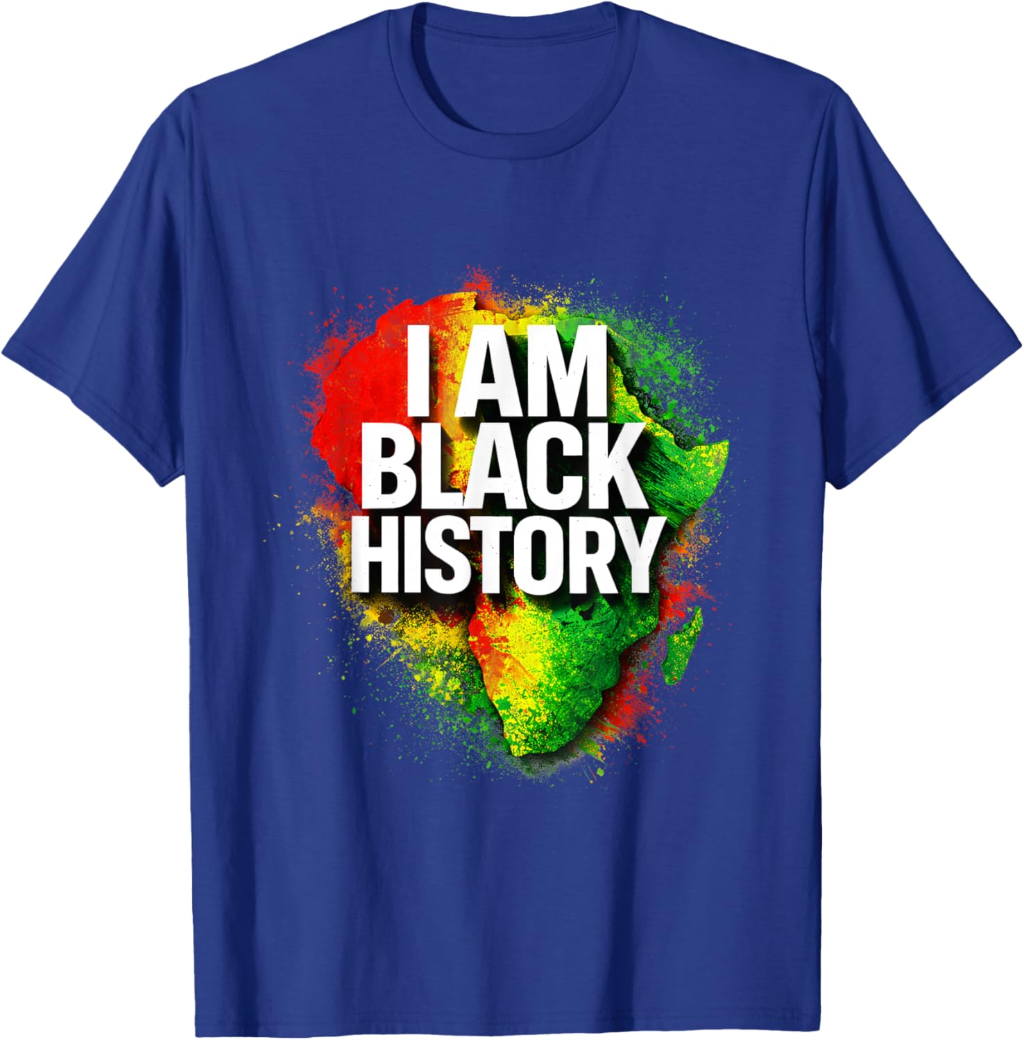 I Am Black History Pride Celebration T-Shirt - T-Shirt | Royal