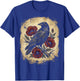 Raven Floral Vintage Gothic Art Crow T-Shirt - T-Shirt | Royal
