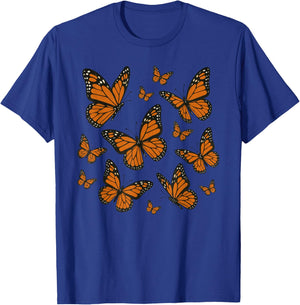 Monarch Butterflies Beautiful Butterfly T-Shirt - T-Shirt | Royal