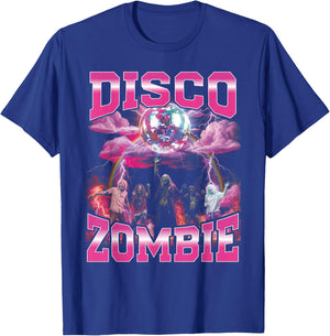 Disco Zombie Bootleg Funny 70s Party Bootleg Halloween T-Shirt - T-Shirt | Royal