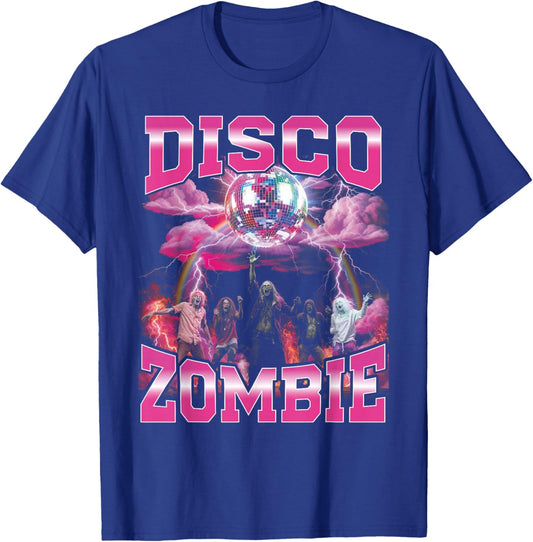 Disco Zombie Bootleg Funny 70s Party Bootleg Halloween T-Shirt - T-Shirt | Royal
