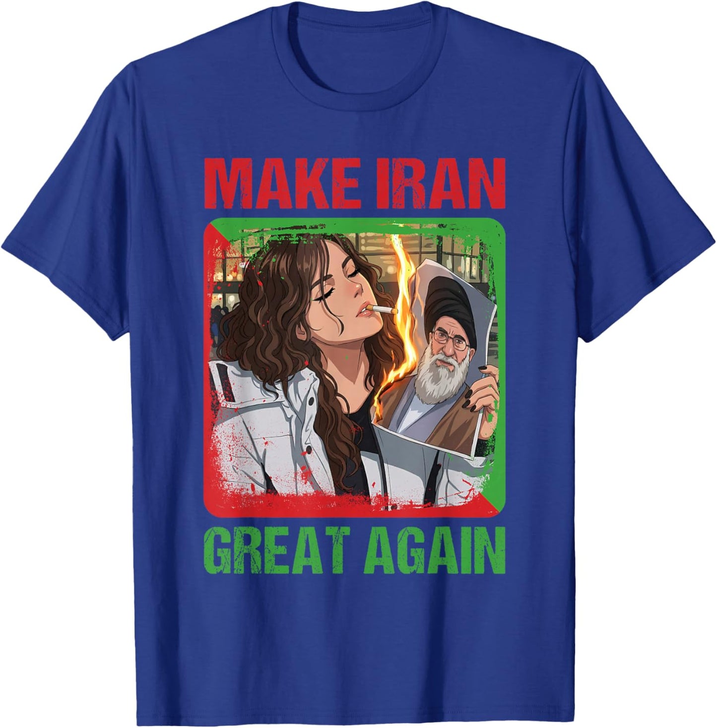 Cigarette of Rebellion Smoke of Resistance Iran Revolution T-Shirt - T-Shirt | Royal