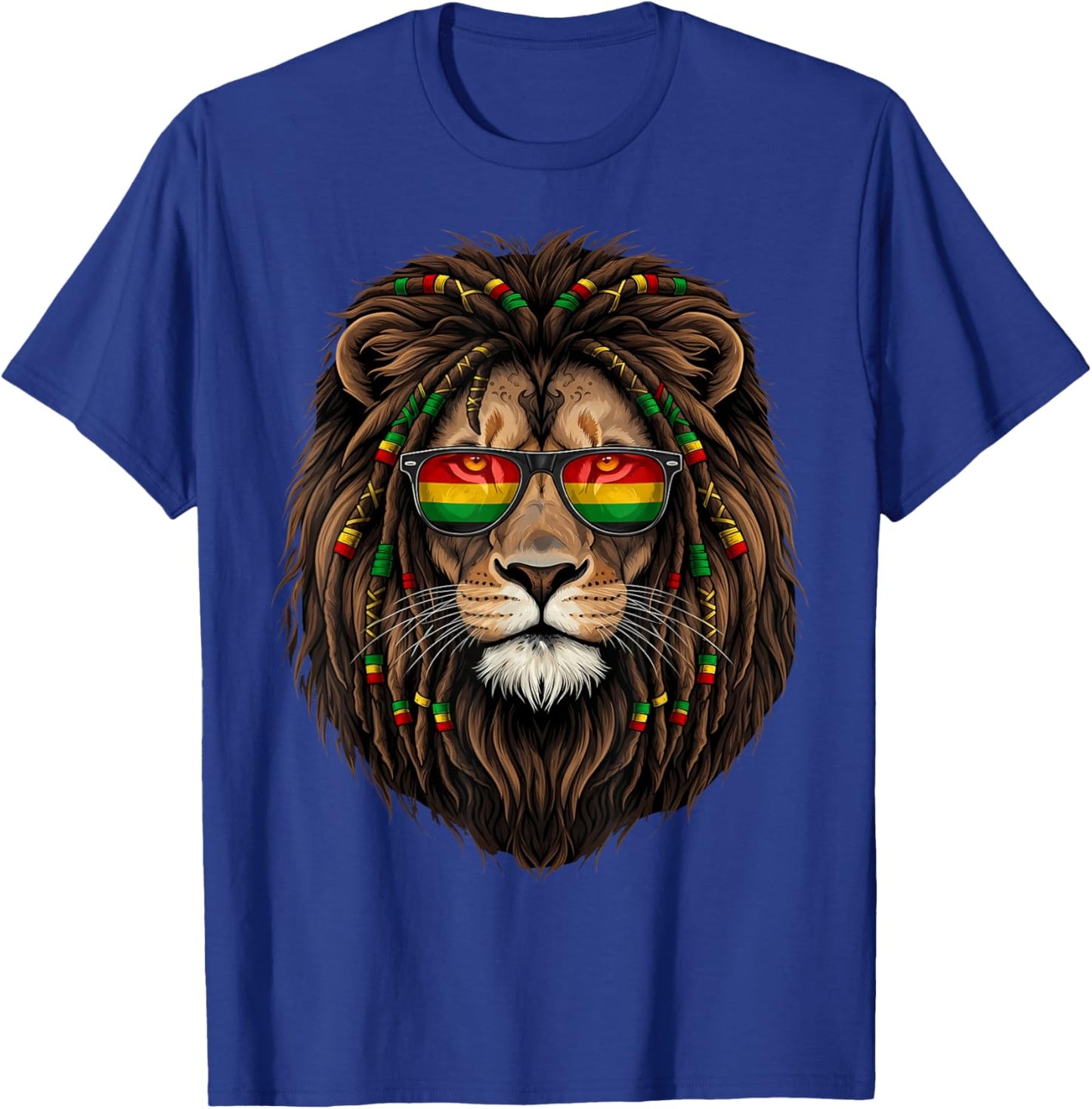 Jamaican Lion of Judah Rastafari Roots Rasta Reggae Music T-Shirt - T-Shirt | Royal