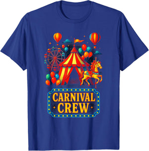Carnival Crew - Family Party Matching Design T-Shirt - T-Shirt | Royal