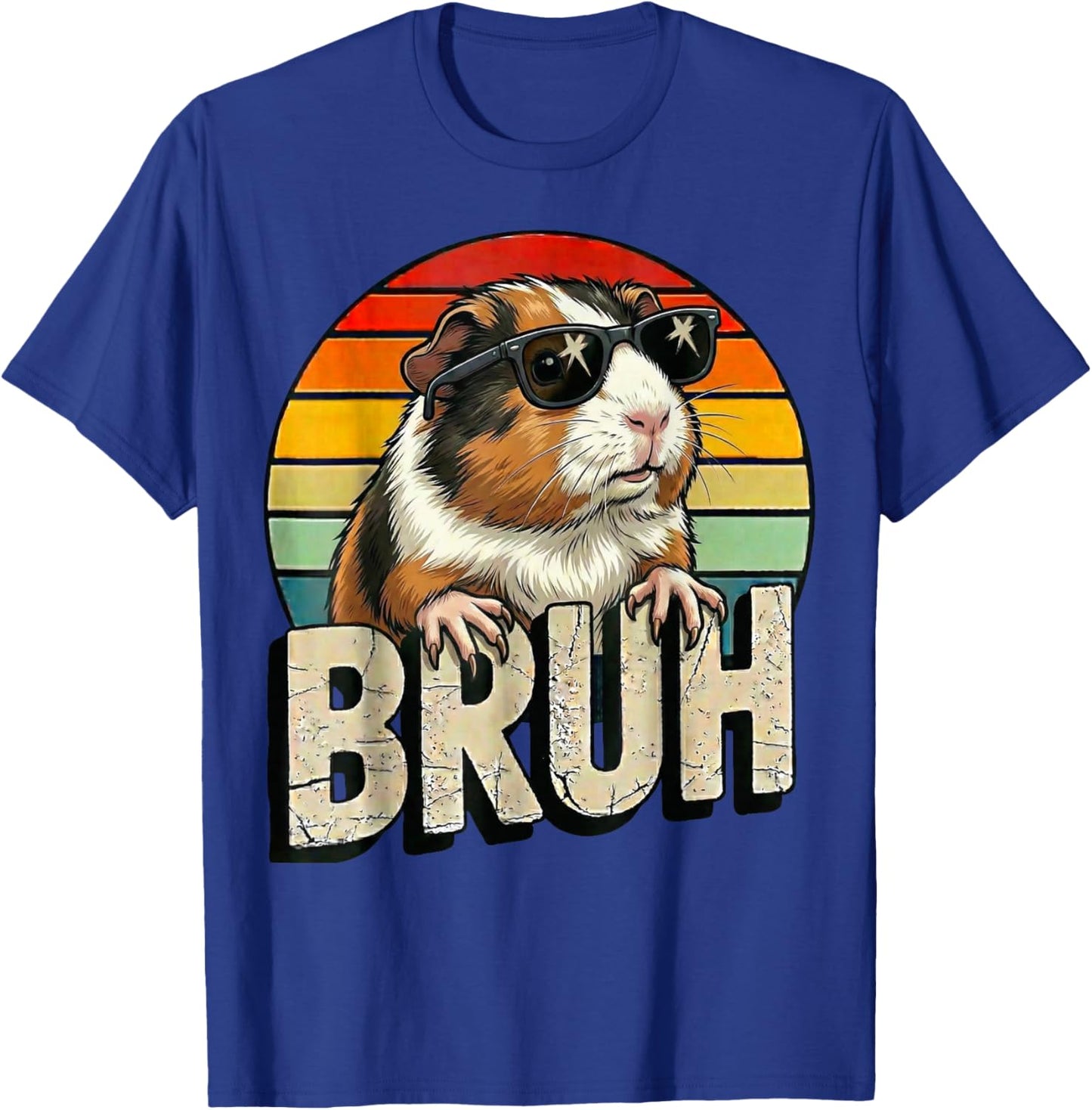 Bruh Bro Kids Boys Cute Wheek Funny Guinea Pig Lover T-Shirt - T-Shirt | Royal