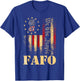 Funny Fafo Trump Fafo American USA T-Shirt - T-Shirt | Royal