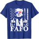 Funny Fafo Trump Fafo American USA T-Shirt - T-Shirt | Royal