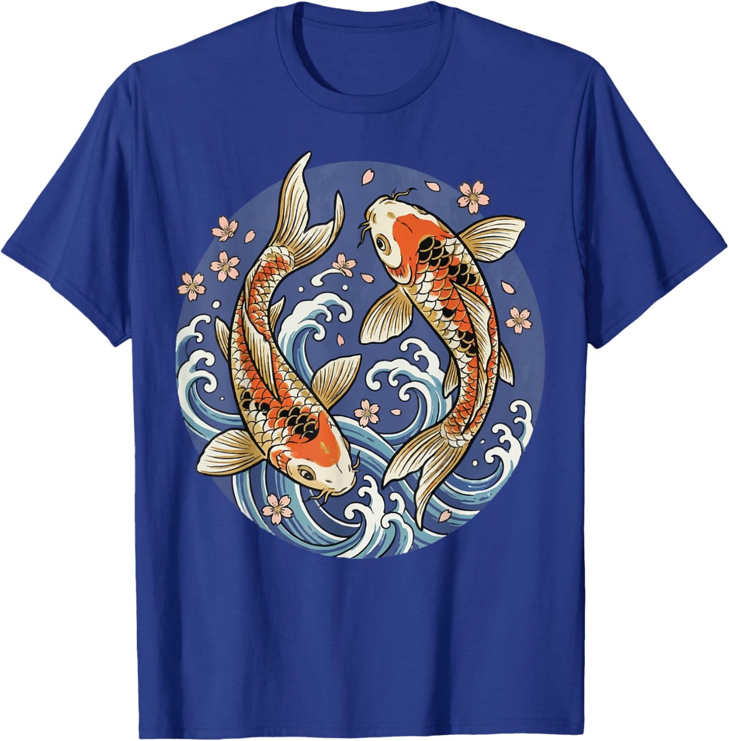 Koi Fish Yin Yang Japan T-Shirt - T-Shirt | Royal