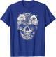A Skull But It's Cats Kitty Skeleton Halloween Cat Skull T-Shirt - T-Shirt | Royal