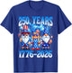 250 Year American 1776 2026 250th Gnomes Patriotic 4th July T-Shirt - T-Shirt | Royal