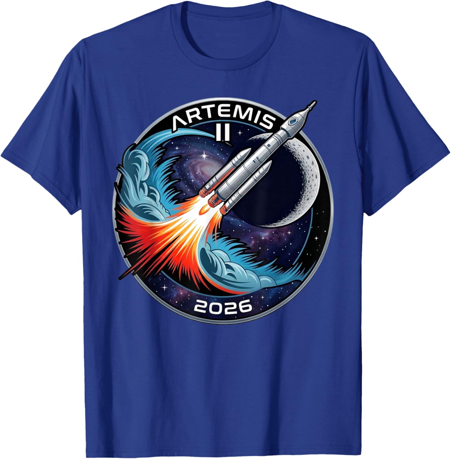 Artemis II Launch to The Moon 2026 T-Shirt - T-Shirt | Royal