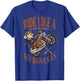 Biker Monkey Ride Like A Wild Monkey Go Bananas Motorcycle T-Shirt - T-Shirt | Royal