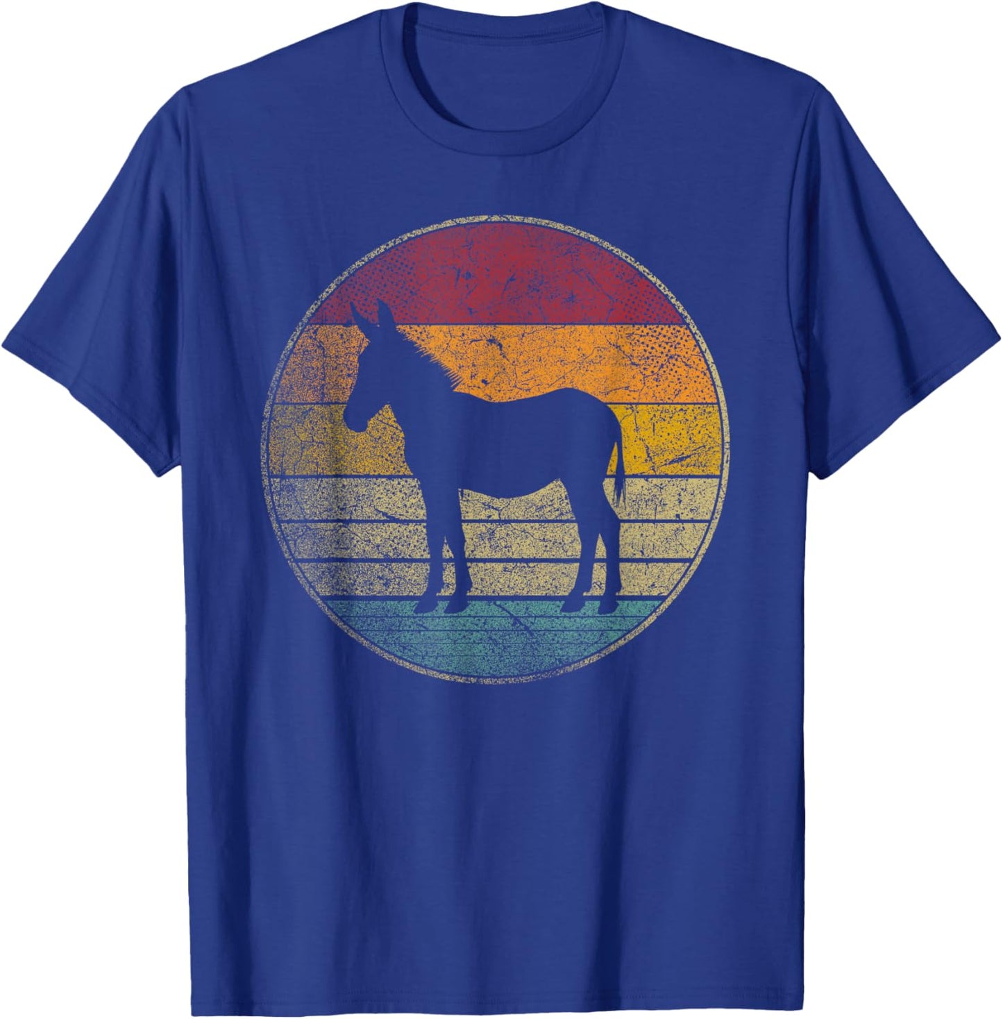 Donkey - Vintage Love Women Kids Men Funny Retro T-Shirt - T-Shirt | Royal