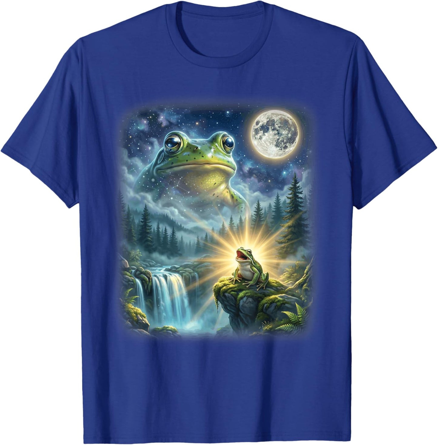 Frog in Fantasy World Funny Weird Frog T-Shirt - T-Shirt | Royal