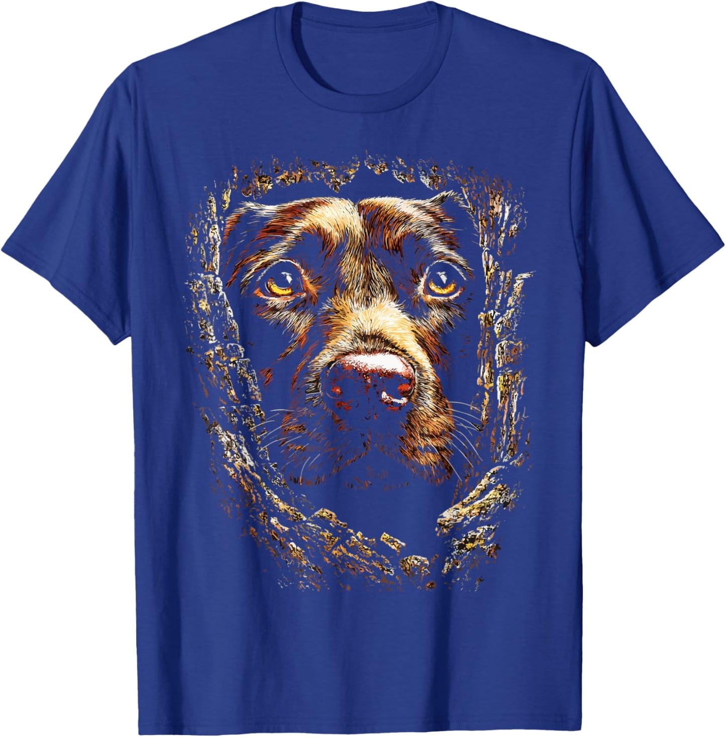 Labrador Retriever Dog Lover Autumn Aesthetic Fall Graphic T-Shirt - T-Shirt | Royal