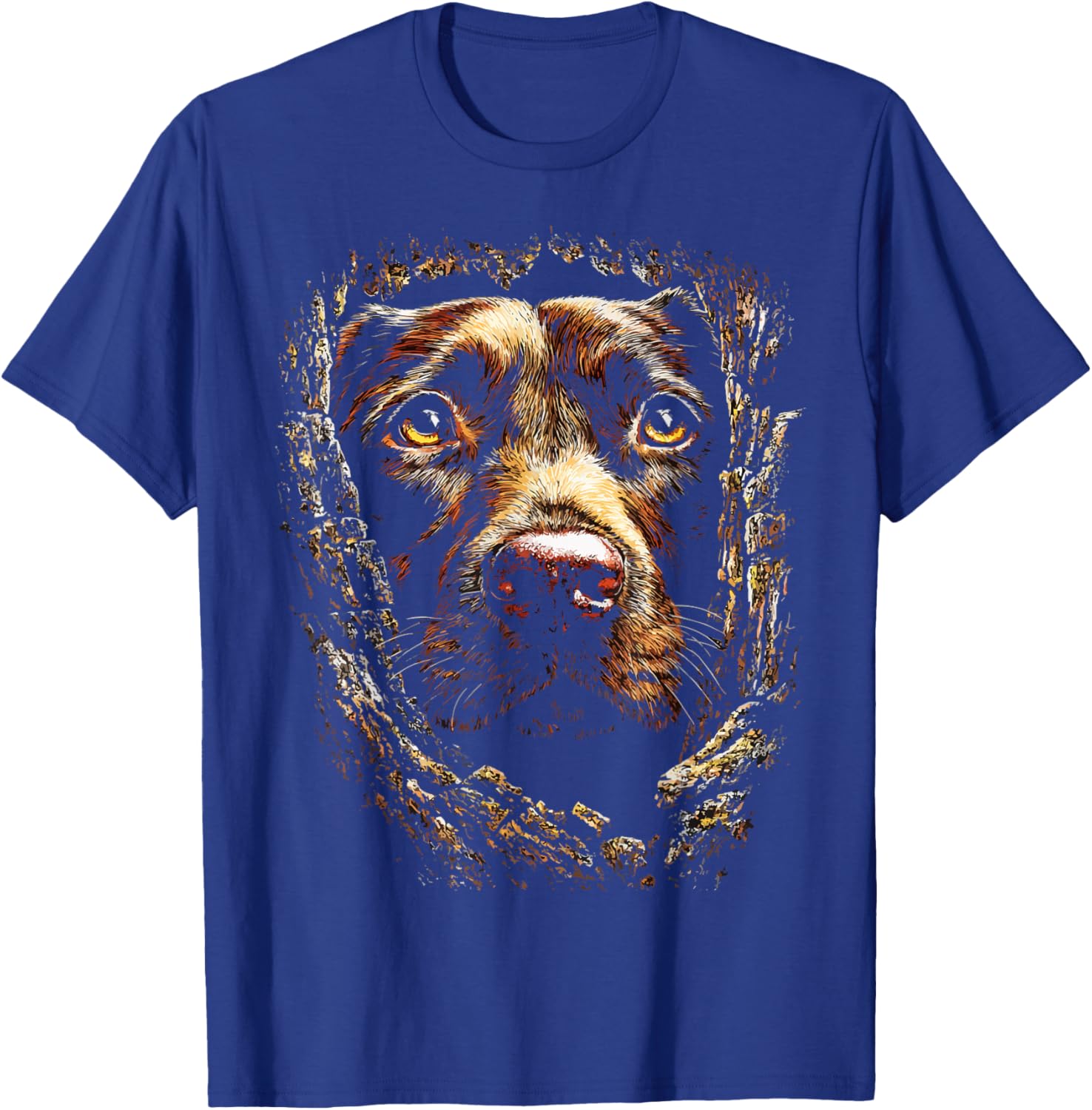 Labrador Retriever Dog Lover Autumn Aesthetic Fall Graphic T-Shirt - T-Shirt | Royal