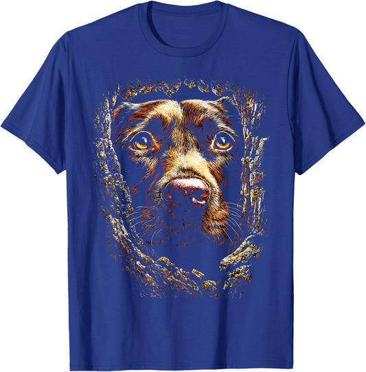 Labrador Retriever Dog Lover Autumn Aesthetic Fall Graphic T-Shirt - T-Shirt | Royal