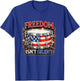Freedom Isn't Silent | USA Patriotic Drumming Snare Drum T-Shirt - T-Shirt | Royal