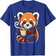 Cute red Panda Coffee Design for Animal Lovers and red Panda T-Shirt - T-Shirt | Royal