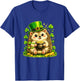 Cute Lucky Hedgehog Leprechaun St Patrick’s Day Funny T-Shirt - T-Shirt | Royal