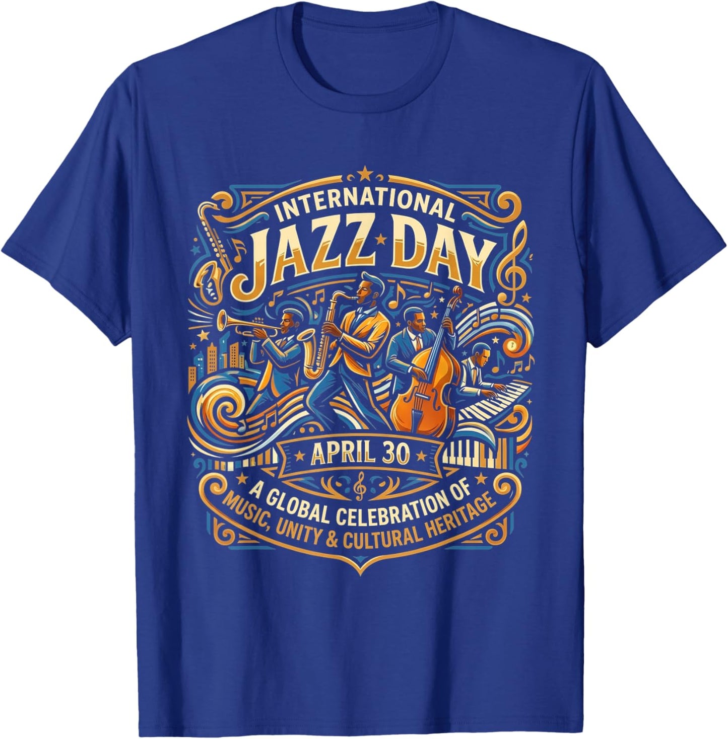 International Jazz Day T-Shirt - T-Shirt | Royal