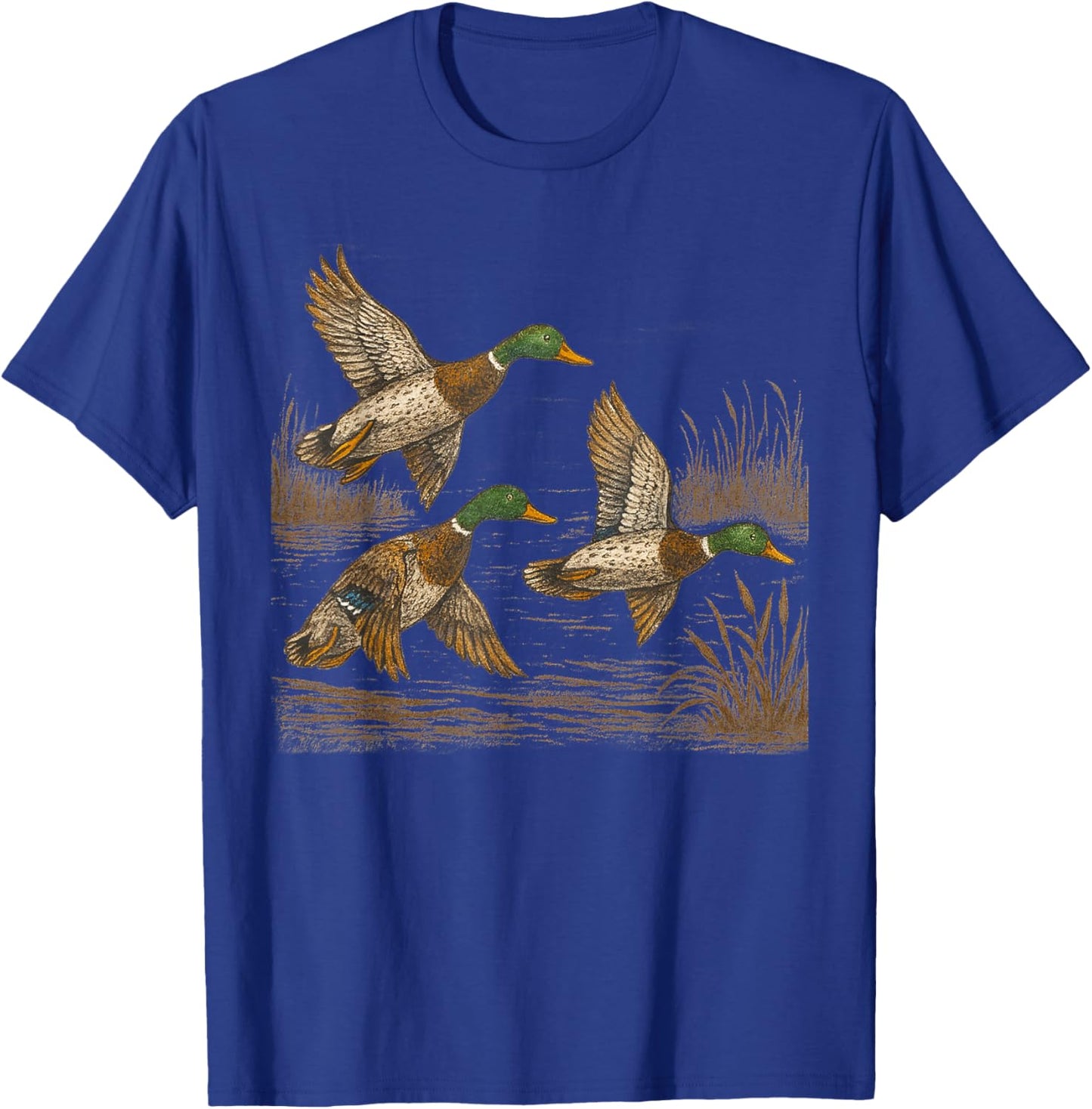 Retro Duck Nature 90s Vintage Wildlife Women Kids T-Shirt - T-Shirt | Royal