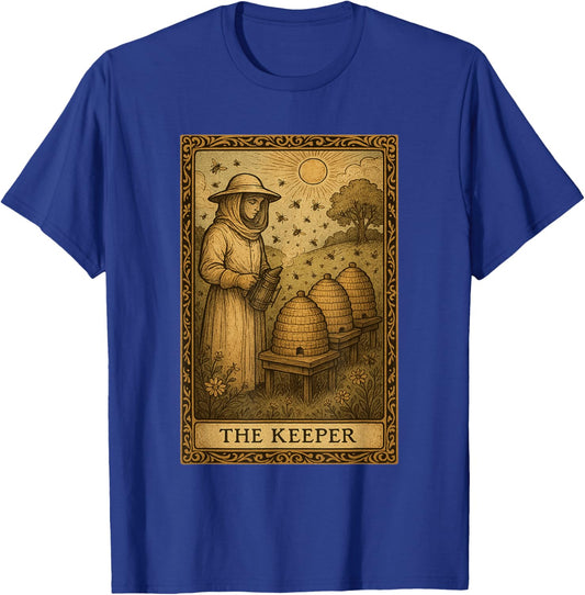Beekeeper Design Men Tarot Card Beekeeping T-Shirt - T-Shirt | Royal