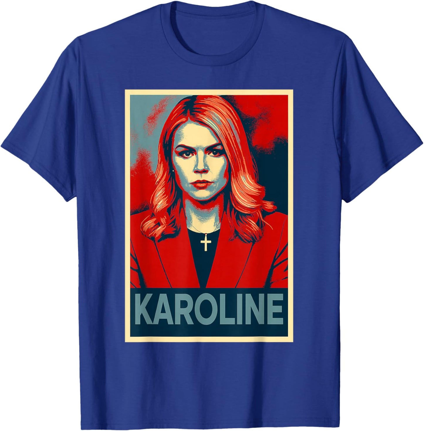 Karoline Leavitt Portrait T-Shirt - T-Shirt | Royal