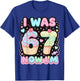Six Seven Meme 7 Year Old Birthday Shirt was 6 Now I'm 7 T-Shirt - T-Shirt | Royal