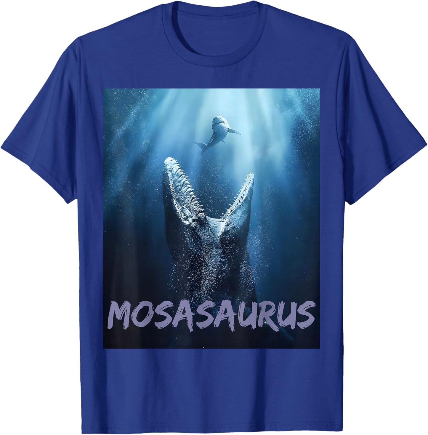 Mosasaurus Shark Power Ocean Dinosaur Men Adventure Gear T-Shirt - T-Shirt | Royal