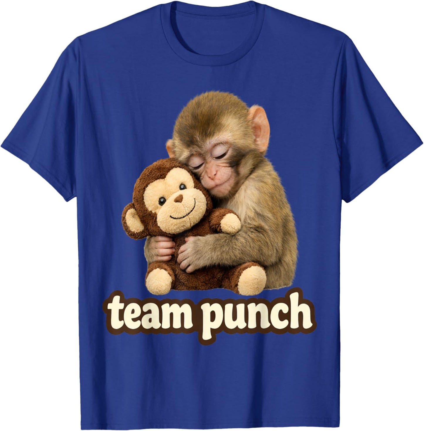 Cute Monkey Punch - Team Punch Kids and Animal Lovers T-Shirt - T-Shirt | Royal